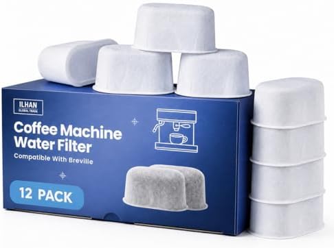 12-Pack Water Filter Replacement for Breville BWF100 Espresso Mac...