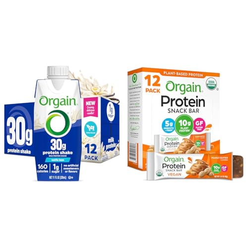Pack de batidos proteicos y barras Orgain sabor vainilla y mantequilla de maní miniatura 1