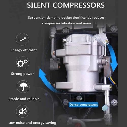 Ultra-Thin 24V RV Rooftop Air Conditioner Unit, Quiet Electric A/C for Motorhome, Camper, Truck, Enclosed Trailer & Van - Efficient Cooling Solution