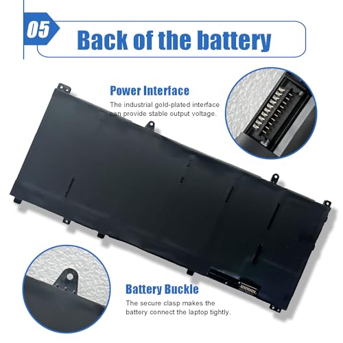 Image of VG661 80.5Wh Laptop Battery Replace for Dell Alienware X14 R1 / X14 R2 Series 0GD3C9 GD3C9 0V4N84 V4N84 6709mAh 11.55V