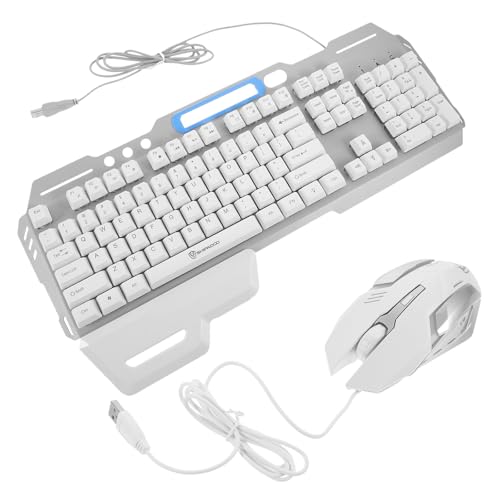 Combo inalámbrico de teclado y ratón metálico con teclas ergonómicas color plata
