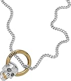 Material: Edelstahl Diesel Halskette Für Männer Stahl, Länge: 550-600mm, Breite: 13.2mm, Höhe: 15.5mm Gold & Silber Edelstahl Halskette, DX1382931