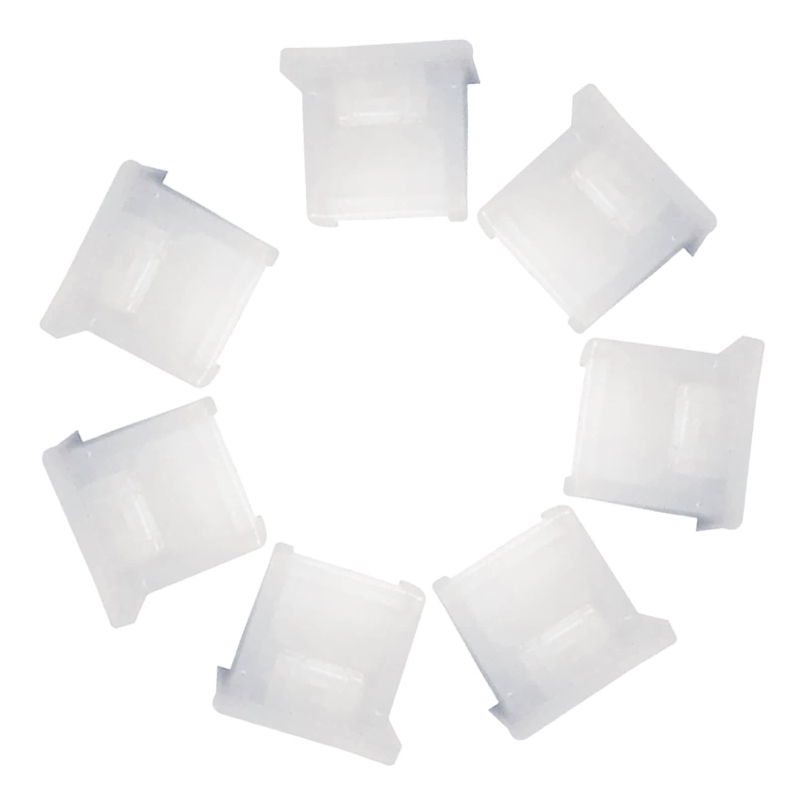 50pcs RJ45 Jack Dust Cover,Cap,Protector,Ethernet Hub Port RJ45 Anti Dust Cover Cap Protector Plug for RJ45 Female for TV,Computer,Other Devicesrj45 dust Cover (Clear)