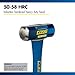 Estwing 4-Pound Hard Face Sledge Hammer, 50-55 HRC, 16-Inch Fiberglass Handle, Overstrike Protection, Textured Grip