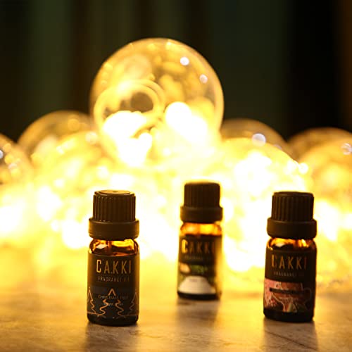 Christmas Essential Oils Gift Set, For Home, For Diffusers, 6X10Ml, Cakki Premium Grade Fragrance Oils, For Christmas Scents, Pure Aromatherapy Oils, For Candles Making, For Soaps Making #TOP2