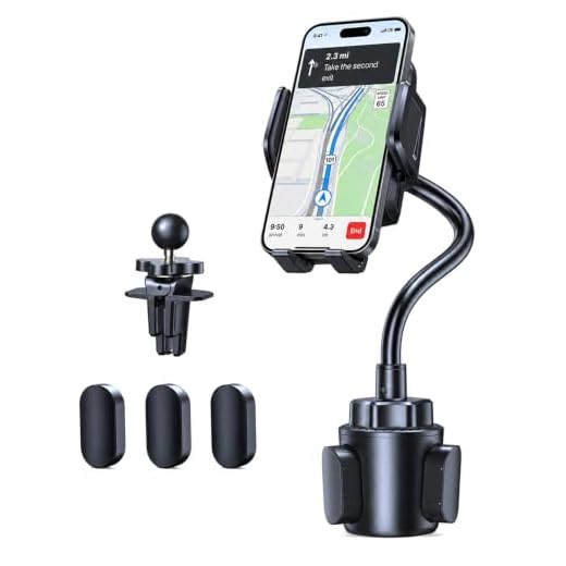 TECKNET Cup Holder Phone Mount,Dual-Mode Fixation System