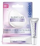 Liposan Glowy Lips Magnolia - Bálsamo Labial Ultrahidratante con 24 h de Hidratación - Labios con Efecto Glow - Ácido Hialurónico, Vitamina E, Glicerina - Fórmula Vegana - Acabado Brillante - 4,8 g