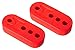 CarXX 4 Hole Exhaust Hanger Bushing Muffler Insulator Shock Absorbent High Density Rubber Universal - Pack of 2 (Red)