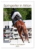 Springreiter in Aktion (Wandkalender 2023 DIN A3 hoch), Calvendo Monatskalender