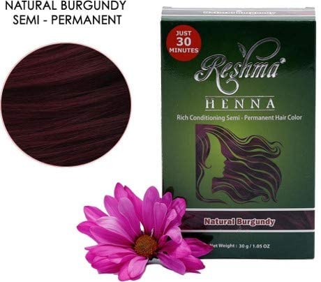 Reshma Beauty 30 Minute Henna Hair Color Infused With Goodness Of Herbs, Burgundy, 1.05 Oz #TOP5