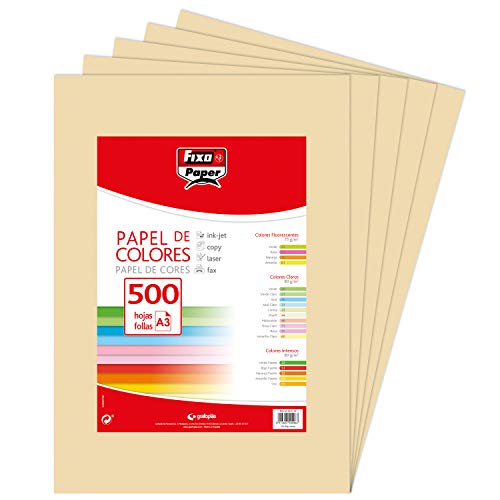 Fixo bladen 80 g, papier, crème, A3