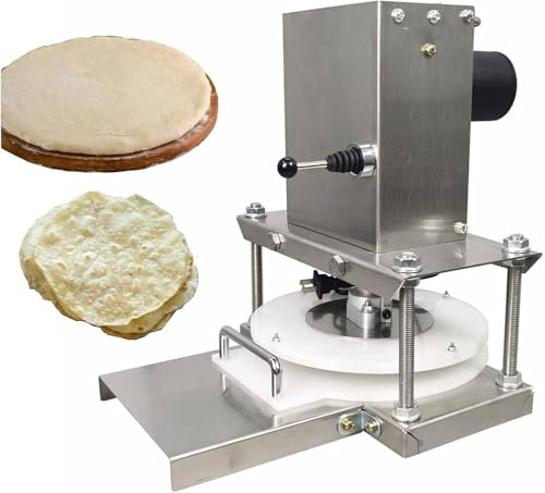 Commercial Electric Pizza Dough Press Machine – Automatic Dough Sheeter for Pizza Crust, Pasta, & Bakery, Heavy-Duty Countertop Design 22cm