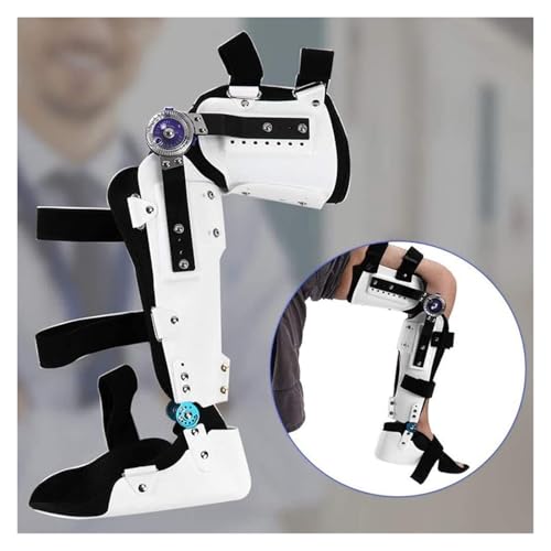 Attelle immobilisatrice de genou structure fixe en textile respirant