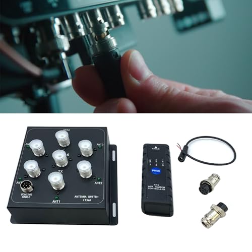 Interruptor coaxial de 6 vías para evitar conectar y desconectar cables de antena en HF 5
