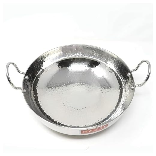 HAZEL Stainless Steel Kadai with Handle I Steel Kadhai, 3450 ml with Silver Finish I Curved Bottom for Faster Cooking I Hammered Tone Design I Ideal for Daily Use