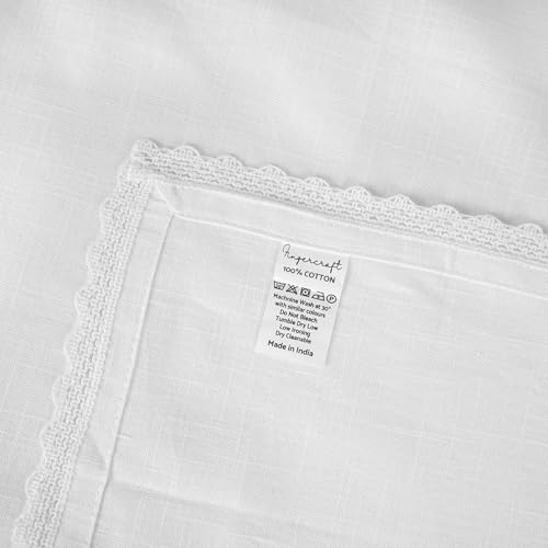 Image of FINGERCRAFT Bulk Cloth Napkins Set of 100 | 12x12 Inch 100% Cotton