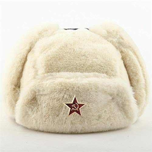 Chapka homme armée russe beige pour les sorties en plein air et le ski