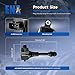 ENA Set of 1 Ignition Coil Pack 5.6 V8 Compatible with Infiniti Nissan 2004 2005 2006 QX56 Titan Truck, 2005 2006 Armada Replacement for UF510 C1483 224487S015 5C1482 CUF510 5C1482 1788335