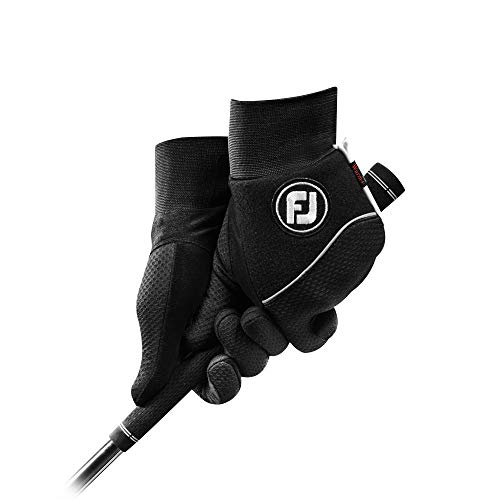 FootJoy Women's WinterSof Golf Gloves, Pair, Black Large, Pair by FootJoy - Image 3