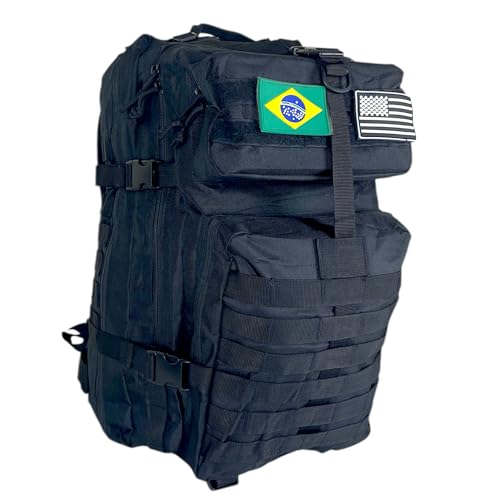 Mochila Tática Militar Grande 50 Litros (Preta)