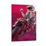 ESTE Motorrad-Sport-Renn-Poster, Motobik-Kunstwerk, 