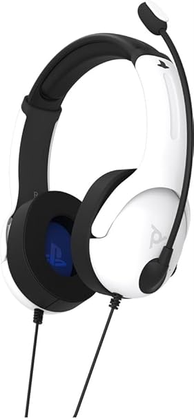 PDP Officially Licensed Playstation – LVL40 Stereo Wired Headset – White (PS4/PS5)