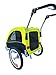 Booyah Medium Dog Stroller & Pet Bike Trailer and with Suspension - Florescent Green
