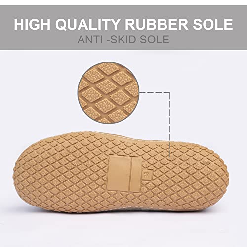 Haussimple Natural Grey Handmade Wool Clogs Unisex Slip-On Slippers thumb #1