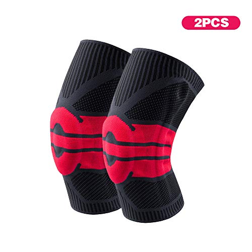 Joelheira, Andoer 2 peças homens mulheres joelheiras joelheiras de compressão de apoio articular cor