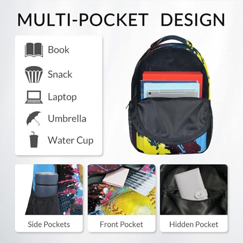 COZYAURA Backpack Set - Softball Backpacks for Girls Teens - Kids Bookbag for Elementary Middle School - School Bag with Lunch Box & Pencil Case3