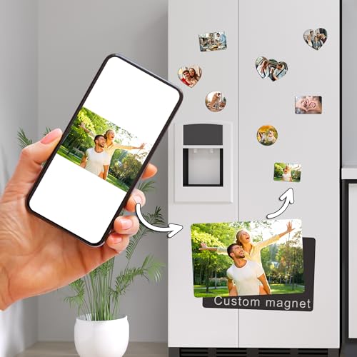 Imán decorativo en forma de corazón para refrigerador miniatura 1