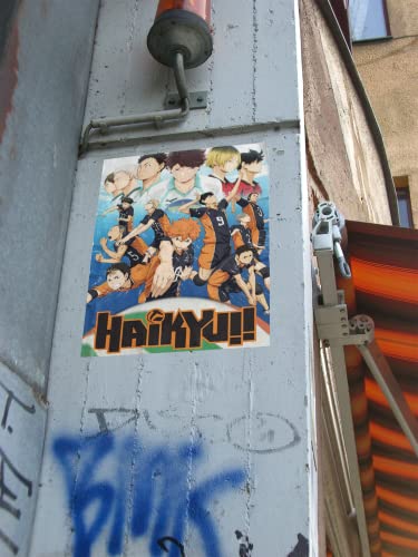 Haikyuu Poster Season 1 Key Art English Anime Stuff Haikyuu Manga Haikyu Anime Poster Crunchyroll Streaming Anime Merch Animated Series Show Karasuno Volleyball Cool Wall Decor Art Print Poster 12X18 #TOP6