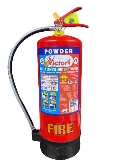 9 Kgs ABC Powder Type Fire Extinguisher with L Stand Fire Extinguisher Mount (Pack of 1)-image-18