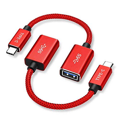 USB C Male to USB 3.0 Female Cable Adapter,Thunderbolt 3 OTG Adapter for MacBook Mac Pro,Air 2018,Chromebook,Pixelbook,Microsoft Surface Go,Pro 7 X,Laptop 3,Galaxy Note 8 9 S9 10 S10 Plus,Google Pixel