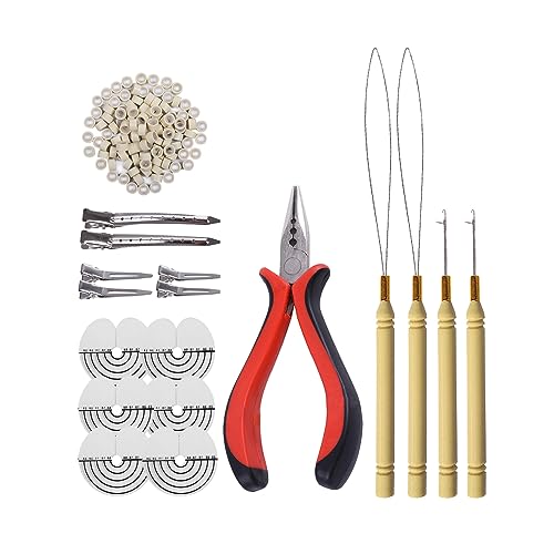 Kit de herramientas de extensiones de pelo para evitar caídas y cuidar cabellos rubios