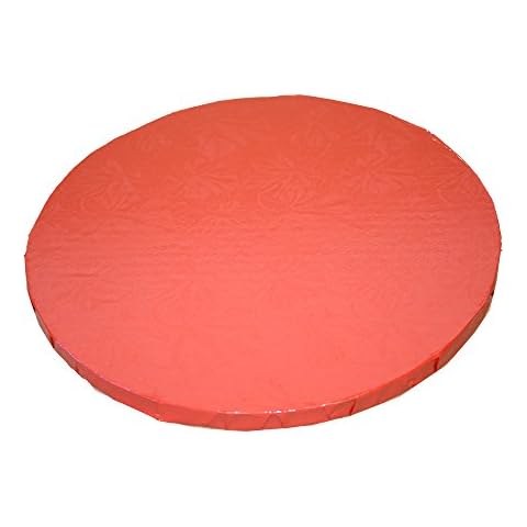 14" Red Round Drum 1/2" Cover