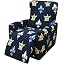 JHLD Copripoltrona Elastico Relax 1 Posto, 4 Pezzi Copripoltrona Relax Reclinabile Con Tasche Stampato Spandex Copripoltrona Reclinabile Con Fondo Elastico-B-1 posto