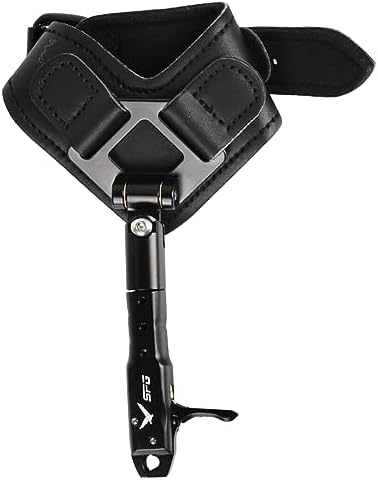 SPG Bow Release for Compound Bow, Comfortable Wrist Strap Archery Release Trigger for Arrow Release, Adjustable Compound Bow Release Aids 360° Rotate Caliper with Foldback Design