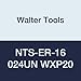 Walter Tools NTS-ER-16 024UN WXP20 Carbide NTS Threading Inserts, External Thread, Full Profile, American UN 60 Degree (Pack of 10)