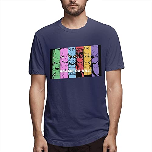 Photo de LIUSSUIL Akame GA Kill Leone Lubbock Short-Sleeve Cotton T-Shirt for Men Manches Courtes(Large)