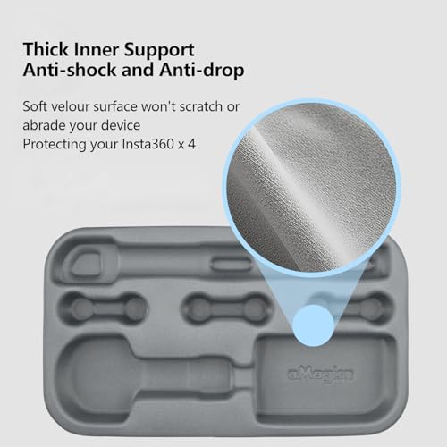 Funda para Insta360 X4 impermeable ideal para viajes de aventura y deportes extremos al aire libre 6