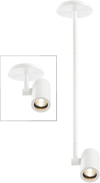 Cylinder Adjustable Monopoint - White - GU10 Base