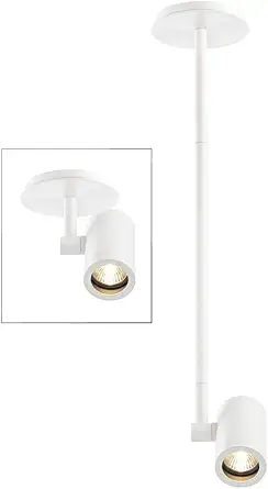 Cylinder Adjustable Monopoint - White - GU10 Base