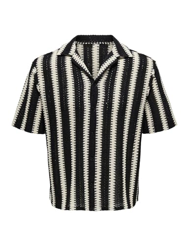 Onsdani Crochet SS Shirt t-shirt homme tricot manches courtes