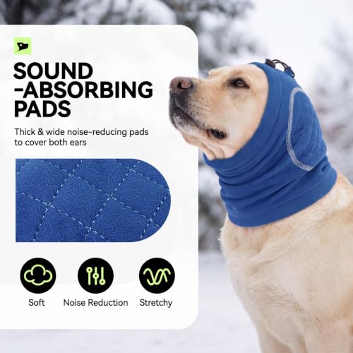 Image of No Shake Ear Wraps for Dogs, Dog Ear Cover with SoundProof Pads