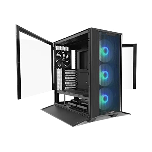 Image of Lian Li Aluminium Lancool Iii RGB Mid-Tower Computer Casei Gaming Pc Cabinet- Black|Supports-Eatx /ATX /Micro-ATX /Mini-Itx|Pre-Installed 3X140Mm Argb Front Fans&1X140Mm Pwm Rear Fan-G99.Lan3Rx.in