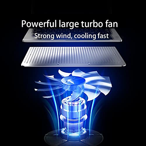 Base para portátil con ventilador silencioso y soporte ajustable miniatura 2