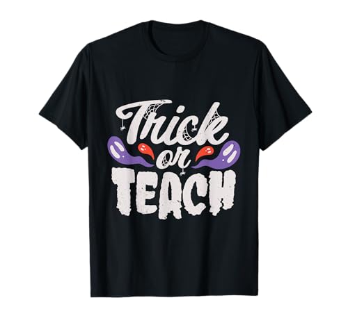 Halloween truco o enseñanza Camiseta