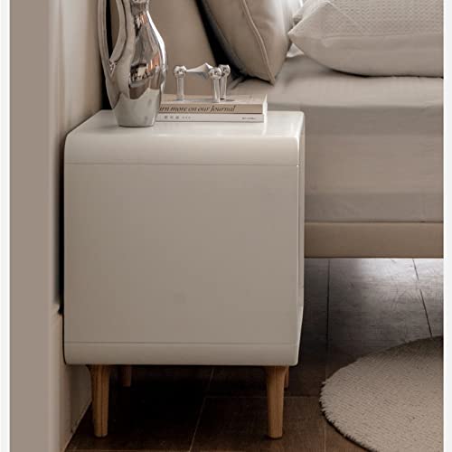 Table de chevet en bois moderne blanche 45x35x47 cm table d'appoint de chambre salon - 6