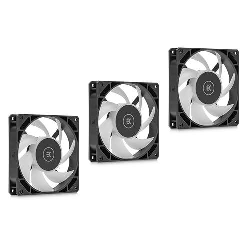 EKWB EK-Loop FPT 140mm Fan, 600-2200 RPM, Digital RGB, Black, 3-Pack